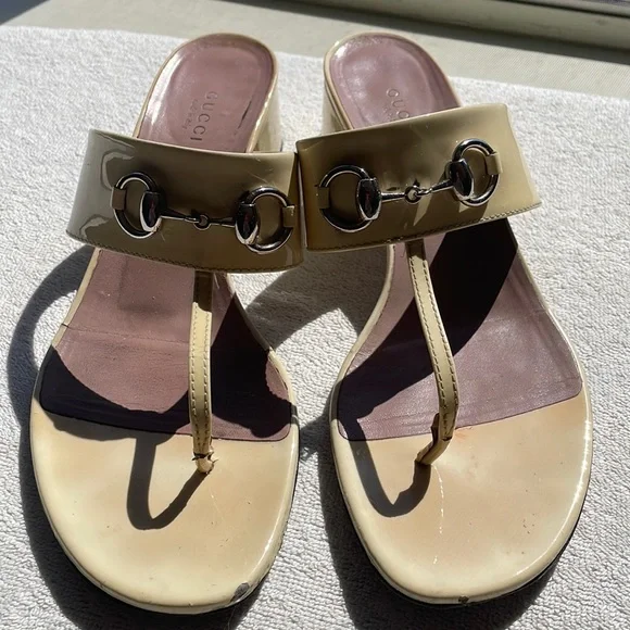COPY - Gucci sandals off whites size 39 low heels - Picture 1 of 5